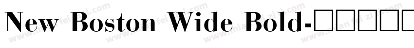New Boston Wide Bold字体转换